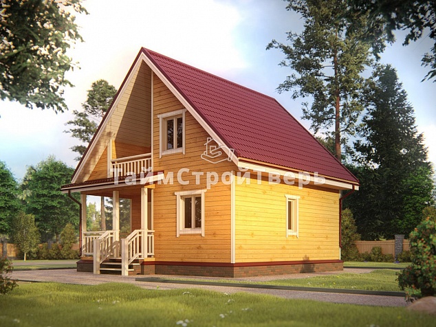 Проект деревянного дома ДБ015